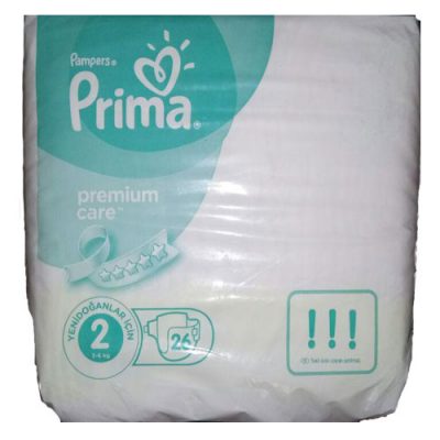 پوشک بچه پریما پمپرز سفید لهستانی سایز2 pampers prima