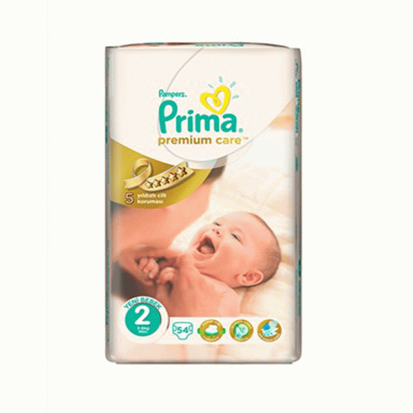 پوشک بچه پریما پمپرز سفید (pampers prima sensitiv ) ضد حساسیت لهستانی سایز 2