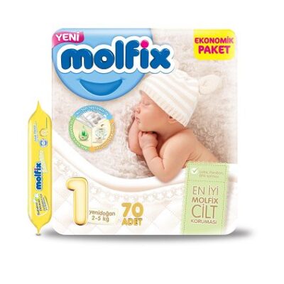 پوشک مولفیکس ترکیه (Molfix) سایز ۱