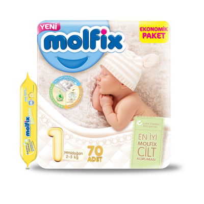 پوشک مولفیکس ترکیه (Molfix) سایز ۱