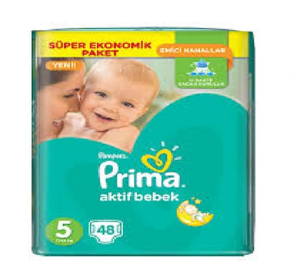 پوشک پریما پمپرز ترک سایز 5(48تایی) Prima Pampers