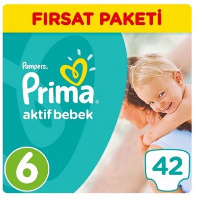 پوشک پریما پمپرز ترک اونتاژ سایز6 (42تایی)Prima Pampers