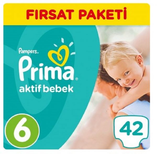 پوشک پریما پمپرز ترک اونتاژ سایز6 (42تایی)Prima Pampers