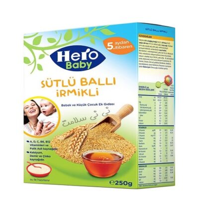 سرلاک شیر و گندم و عسل هیرو بی بی hero baby
