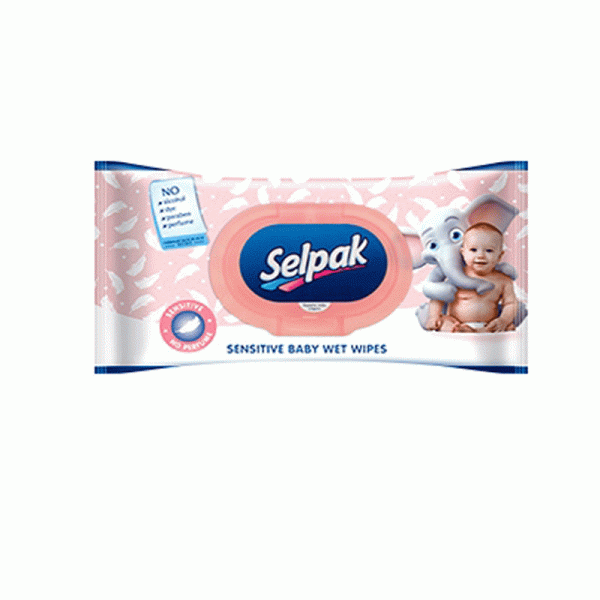 دستمال مرطوب کودک ضد حساسیت سلپک Selpak