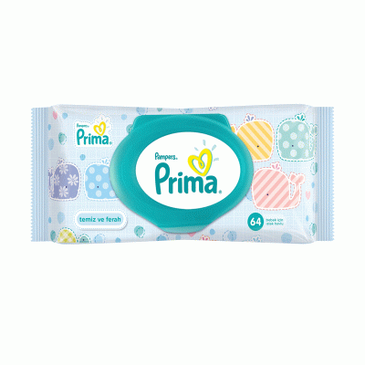 دستمال مرطوب درب دار نوزاد و بچه پریما پمپرز Pampers Prima معطر