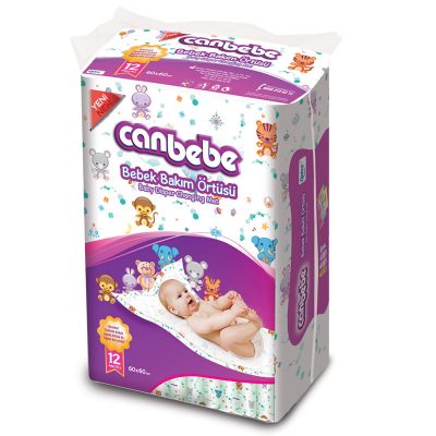 زیرانداز تعویض یکبار مصرف بچه جان به به 10تاییcanbebe