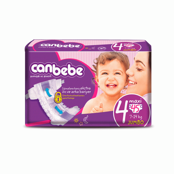 پوشک بچه جان به به سایز 4+ canbebe