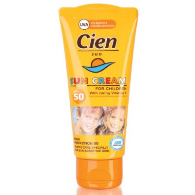 کرم تیوپی ضد آفتاب کودک سی ان  Cien (ضد آب ) تیوپی مخصوص بچه spf50