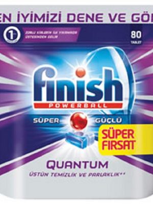 قرص ماشین ظرفشویی کوانتوم فینیش 8۰ عددی finish قرص ماشین ظرفشویی کوانتوم فینیش 8۰ عددی finish