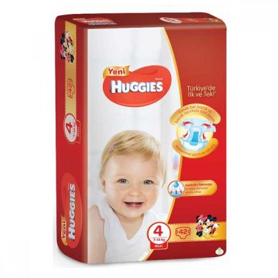 پوشک هاگیز قرمز سایز 4  huggies