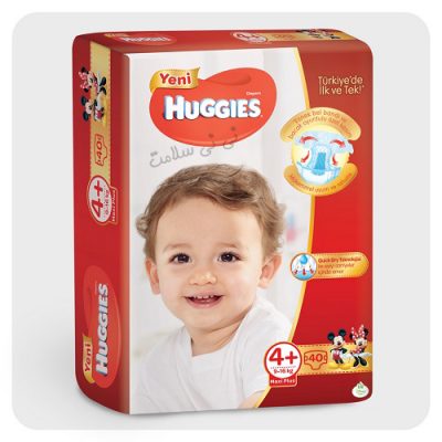 پوشک هاگیز سایز 4+ huggies