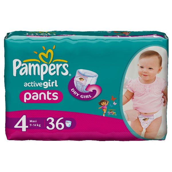 پوشک بچه شورتی پریما پمپرز سایز 4 دخترانهpampers prima