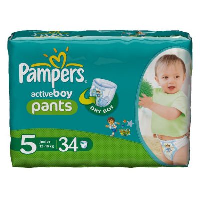 پوشک بچه شورتی پریما پمپرز سایز 5 پسرانهpampers prima