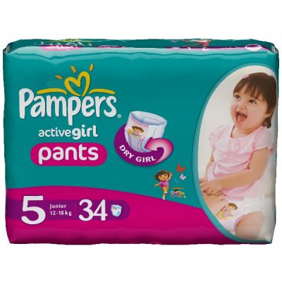 پوشک بچه پریما پمپرزشورتی سایز 5 دخترانهpampers prima