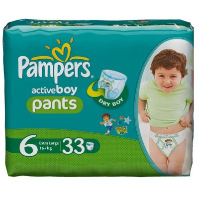 پوشک بچه شورتی پریما پمپرز سایز 6 پسرانهpampers prima