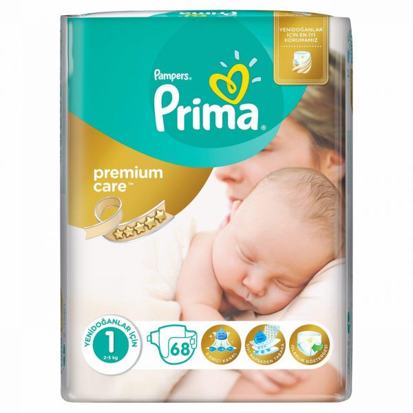 پوشک پریما پمپرز  ضد حساسیت لهستانی  سایز 1 prima pampers