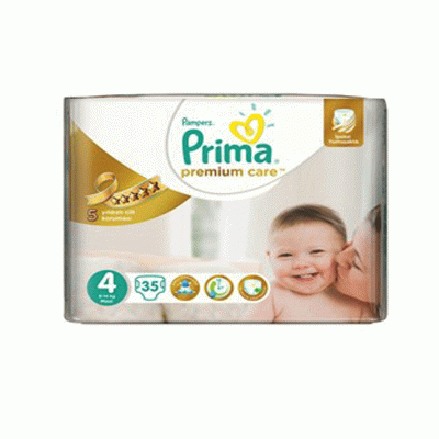 پوشک بچه پریما پمپرز سفید (pampers prima sensitiv) ضد حساسیت لهستانی سایز 4