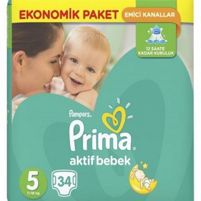 پوشک پریما پمپرز ترک سایز 5 (30تایی) Prima Pampers