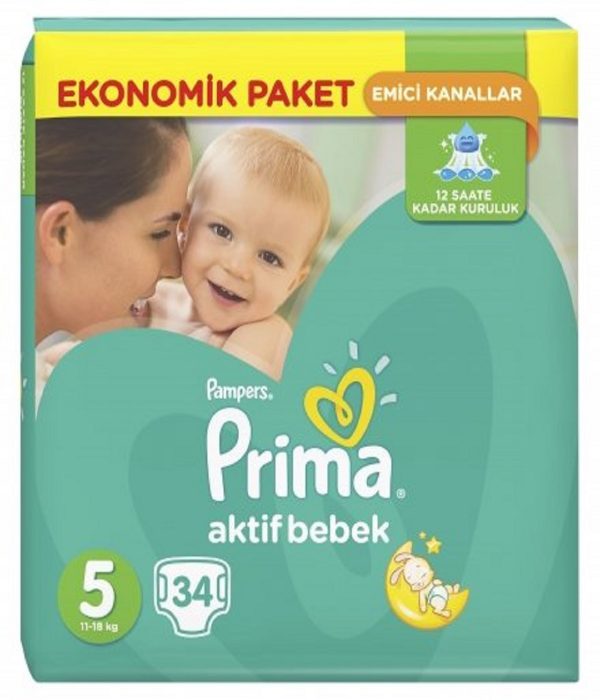 پوشک پریما پمپرز ترک سایز 5 (30تایی) Prima Pampers