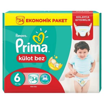 پوشک پمپرز شورتی لهستانی سایز 6 (34 تایی) pampers