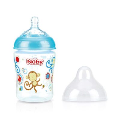 شیشه شیر طلقی 270 میل عروسکی نابی Nuby