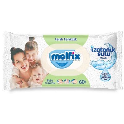 دستمال مرطوب بچه ۶۰ عددی معطر مولفیکس ترکیه Molfix