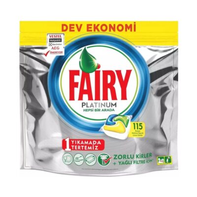 قرص ماشین ظرفشویی ۱۱۵ عددی پلاتینوم فیری (Fairy)