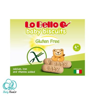 بیسکوییت انگشتی ذرت,برنج +۴ ماه لوبلو Lobello