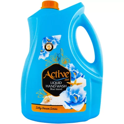 مایع دستشویی صدفی ۳۷۵۰ گرمی آبی اکتیو Active