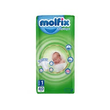 پوشک مولفیکس ایرانی سایز ۱ (۴۰ عددی) Molfix