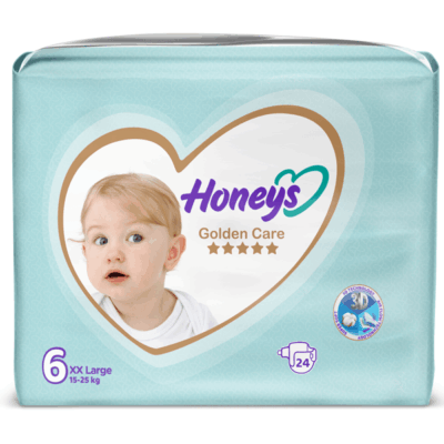 پوشک هانیز سایز 6 بسته 24 عددی honeys