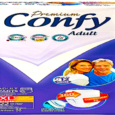 پوشینه بزرگسال کانفی شورتی سایز بزرگ XL بسته ۲۲ عددی کانفی confy